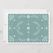 Papel Picado Mexicaanse Koppels Douche Uitnodiging (Achterkant)