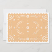 Papel Picado Mexicaanse repetitie diner uitnodigin Kaart (Achterkant)