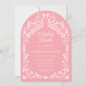 Papel Picado Mexican Baby shower Arch Invitation Kaart (Voorkant)