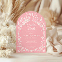 Papel Picado Mexican Baby shower Arch Invitation