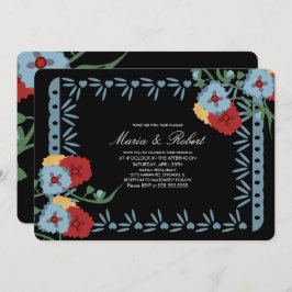 Papel Picado Mexican Botanical Florals Fiesta Kaart