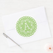 Papel Picado Monogram Stickers - Groen (Envelop)