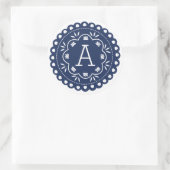 Papel Picado Monogram Stickers - Navy (Tas)