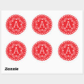 Papel Picado Monogram Stickers - Rood (Vel)
