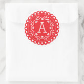 Papel Picado Monogram Stickers - Rood (Tas)