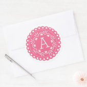 Papel Picado Monogram Stickers - Roze (Envelop)