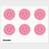 Papel Picado Monogram Stickers - Roze (Vel)