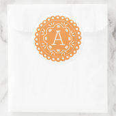 Papel Picado Monogram Stickers - Sinaasappel (Tas)