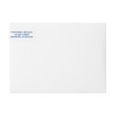 Papel Picado Navy Blauw | Verpakkingslabel retoura (Voorkant)