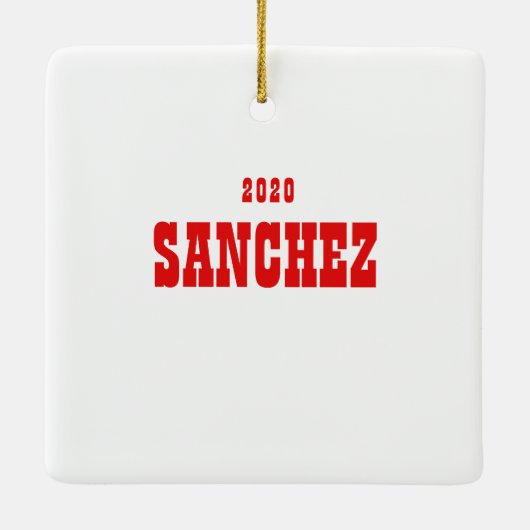 Papel Picado op maat Keramisch Ornament (Achterkant)