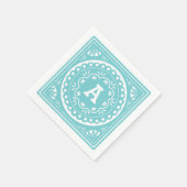 Papel Picado Paper Napkins - Blauw Servetten (Hoek)
