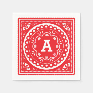 Papel Picado Paper Napkins - Rood Servet