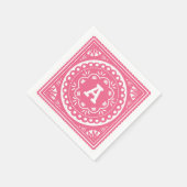 Papel Picado Paper Napkins - Roze Servet (Hoek)