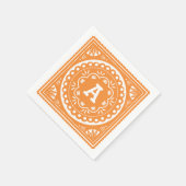 Papel Picado Paper Napkins - Sinaasappel Servet (Hoek)