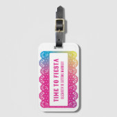 Papel Picado Pret-feest Bagagelabel (Voorkant (verticaal))