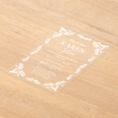 Papel Picado Quinceanera Acryl Uitnodigingen (Laagn)