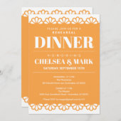 Papel Picado repetitie diner uitnodiging (Voorkant / Achterkant)