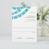 Papel Picado Rsvp Wedding (Staand voorkant)