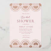 Papel Picado Spaans Mexicaans Vrijgezellenfeest Folie Uitnodiging (Voorkant)