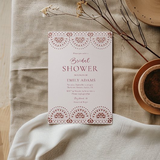 Papel Picado Spaans Mexicaans Vrijgezellenfeest Folie Uitnodiging