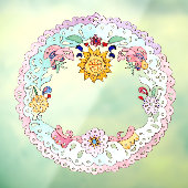 Papel Picado, Spaanse volkskunst Raamsticker (Vel 3)