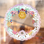 Papel Picado, Spaanse volkskunst Raamsticker (Vel 2)