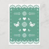 Papel Picado Stijl Details Behuizing Kaart (Achterkant)