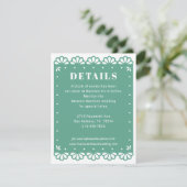 Papel Picado Stijl Details Behuizing Kaart (Staand voorkant)