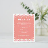 Papel Picado Stijl Details Behuizing Kaart (Staand voorkant)