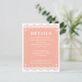 Papel Picado Stijl Details Behuizing Kaart (Staand voorkant)