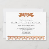 Papel Picado stijl Tortelduifjes Kaart (Voorkant)