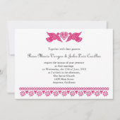 Papel Picado stijl Tortelduifjes Kaart (Voorkant)