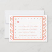 Papel Picado Style RSVP-kaart RSVP Kaartje (Voorkant)
