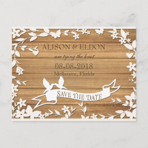 Papel Picado Wedding Invitation - Lovely Doves Aankondigingskaart