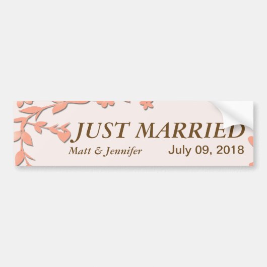 Papel Picado Wedding Invitation - Lovely Doves Bumpersticker (Voorkant)