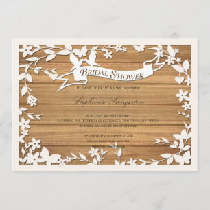 Papel Picado Wedding Invitation - Lovely Doves Kaart