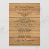 Papel Picado Wedding Invitation - Lovely Doves Programmakaart (Achterkant)