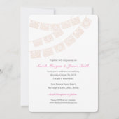 Papel Picado Wedding Party Noite Pink Kaart (Voorkant)