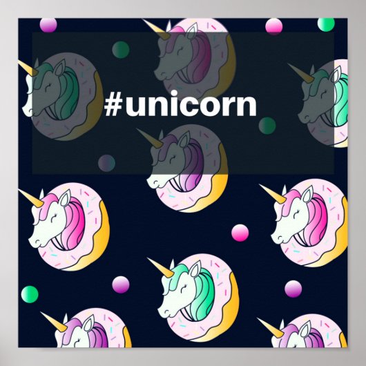 Papel Poster Especial (Fosco) #Unicorn (Voorkant)