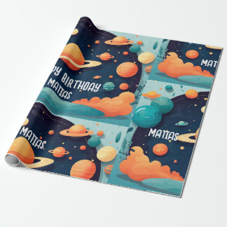 Papel regalo cumpleaños personalizado cadeaupapier