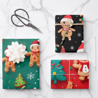 Papel regalo personalizado navideño inpakpapier vel