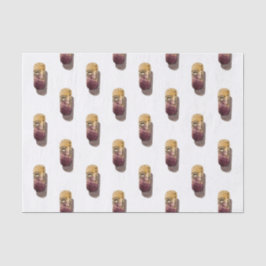 Papel seda con acuarela de corcho de vino tissuepapier