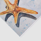 Papel seda con acuarela de estrella de mar tissuepapier (Detail)