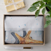 Papel seda con acuarela de estrella de mar tissuepapier (Geschenk)