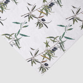 Papel seda con acuarela de rama de olivo tissuepapier (Detail)