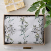 Papel seda con acuarela de rama de olivo tissuepapier (Geschenk)