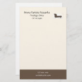 Papel timbrado Divã Psicanalista Briefpapier (Voorkant / Achterkant)