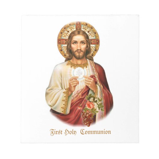 Papelaria Jesus First Heilige Communie Notitieblok (Voorkant)