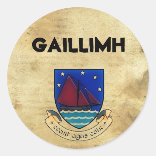 paper_33, Logogalwayco2, Gaillimh Ronde Sticker (Voorkant)