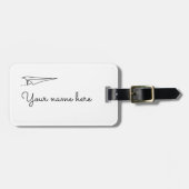 paper airplane bagagelabel (Voorkant horizontaal)